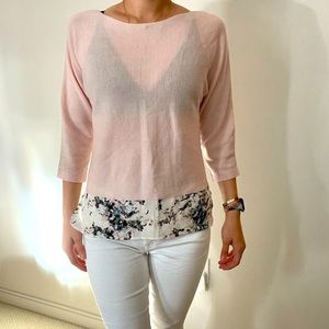 Club Monaco baby pink sweater